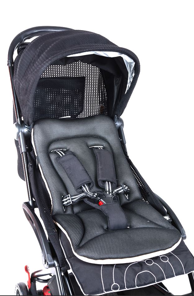 Bebek Arabası ve Oto Koltuğu Minderi - 3D Siyah