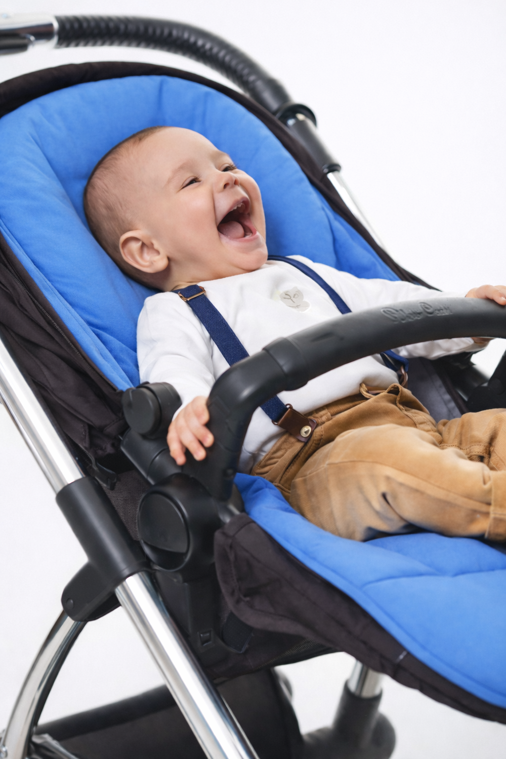 Kinderwagen- und Autositzkissen – 3D-Rosa