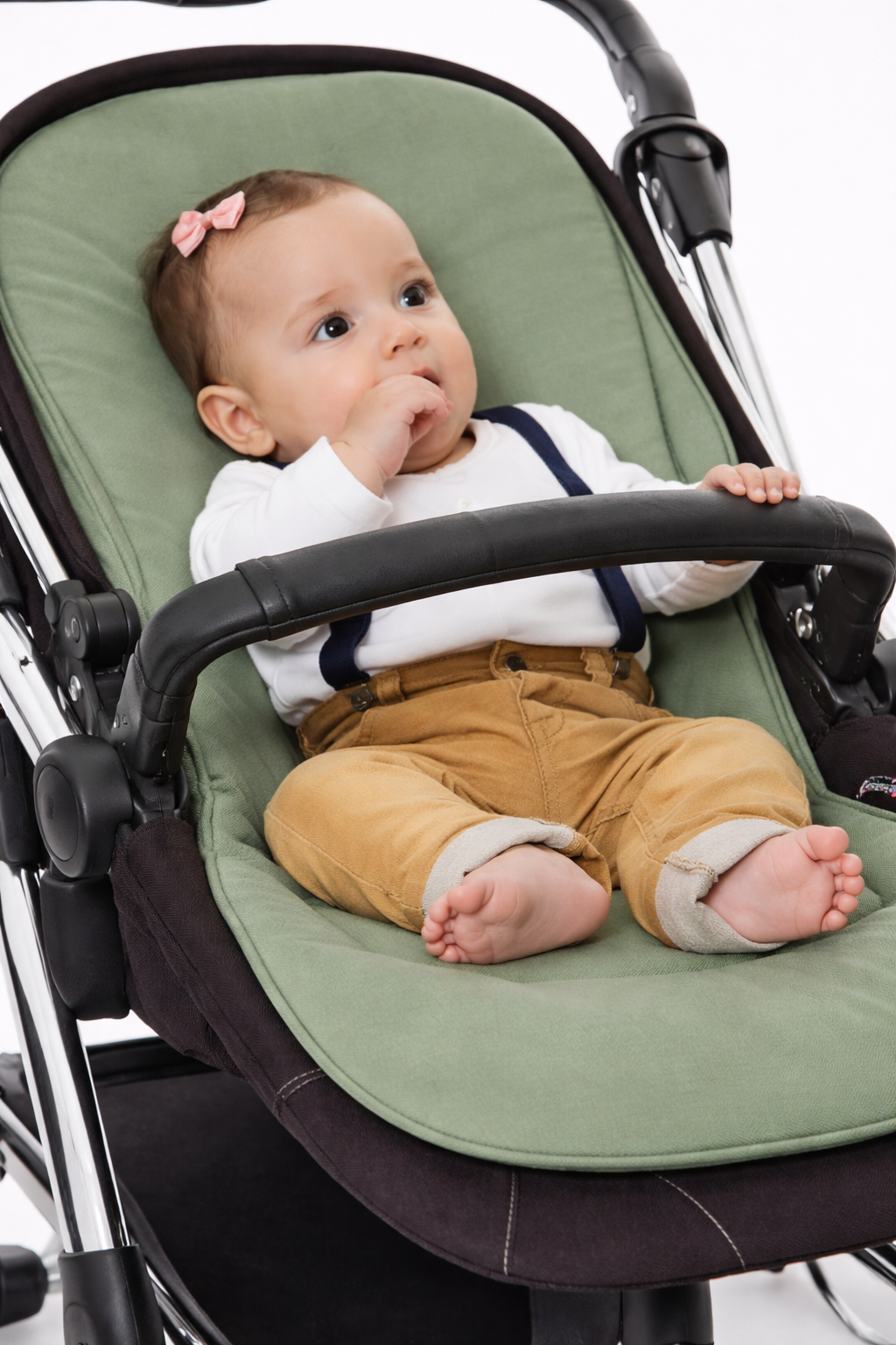 Bebek Arabası ve Oto Koltuğu Minderi - Yeşil
